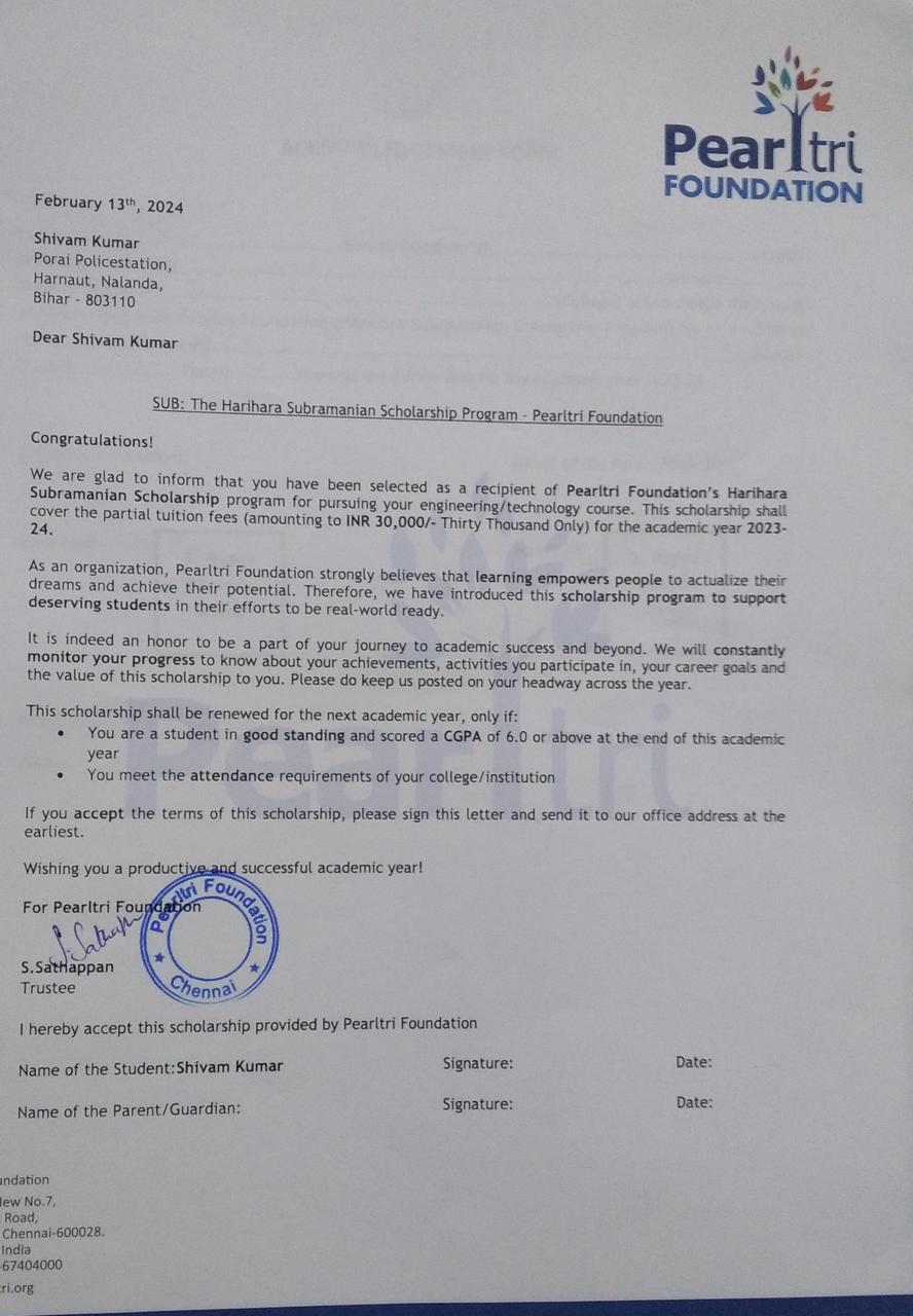 Bihar Student Credit Card Approval